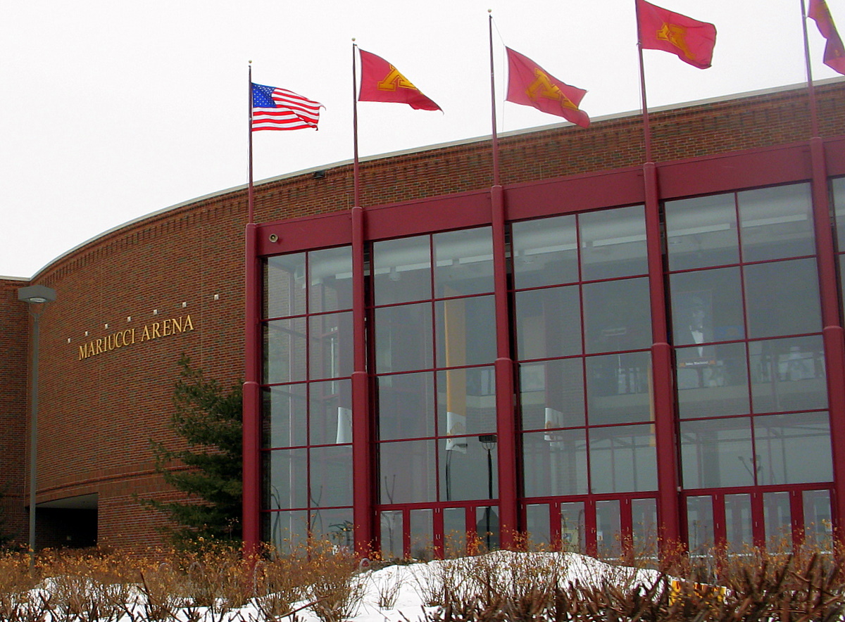 The Gopher Hockey team have played in this new Mariucci Arena since the 1993 season. The moved from across the street where they played in the old Mariucci Arena that was attached to Williams Arena, otherwise known as 