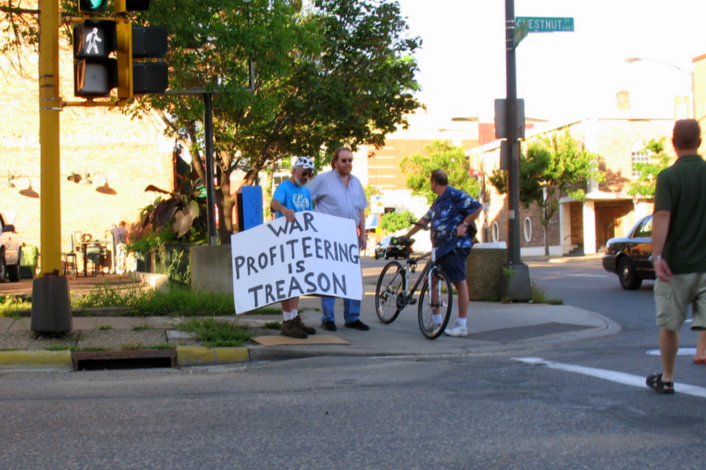 The first protester I sighted before the RNC started in 2008.