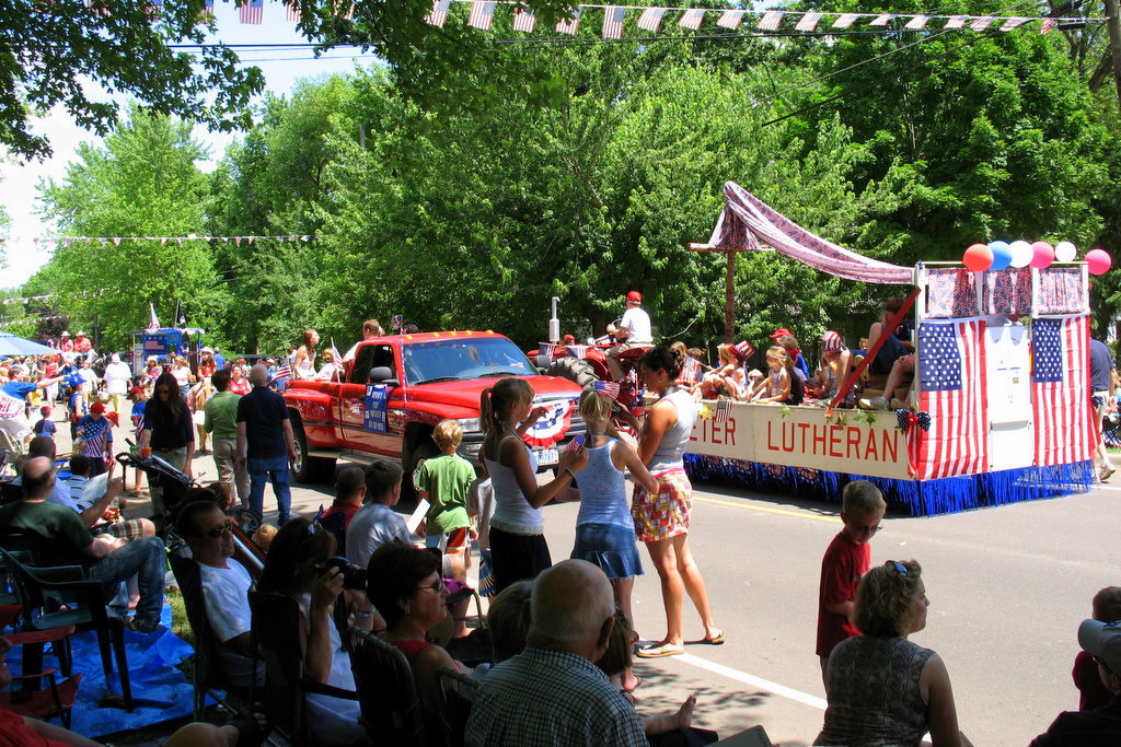 a photo from the 4th of July parade in Afton, Minnesota.