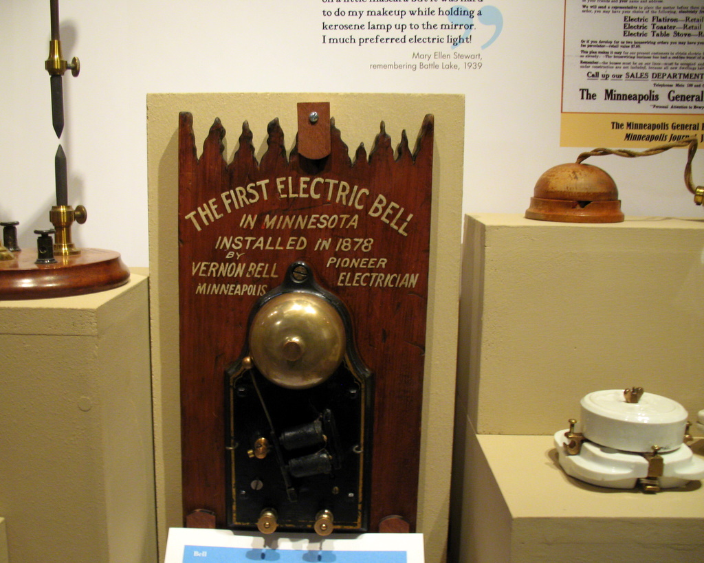 The first electric bell installed 1878 in Minnesota.