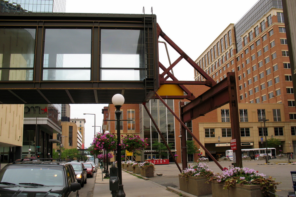 You've reached the end of the skyway system in St Paul.