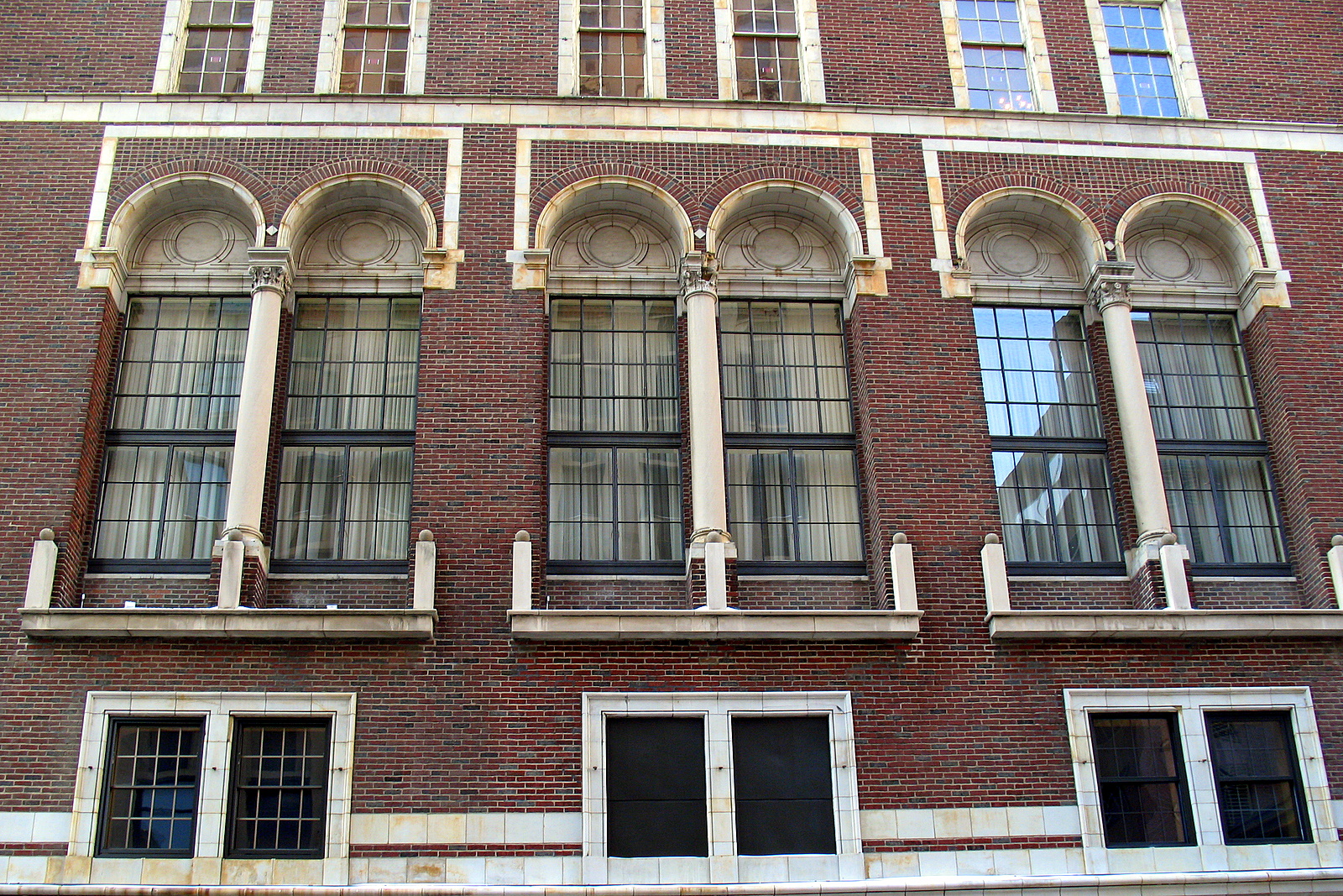 View of the windows for the Saint Paul Athletic Club building in the Twin Cities