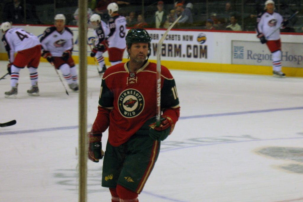 New to the Wild is number 11, Owen Nolan, he has played in the NHL since 1990.