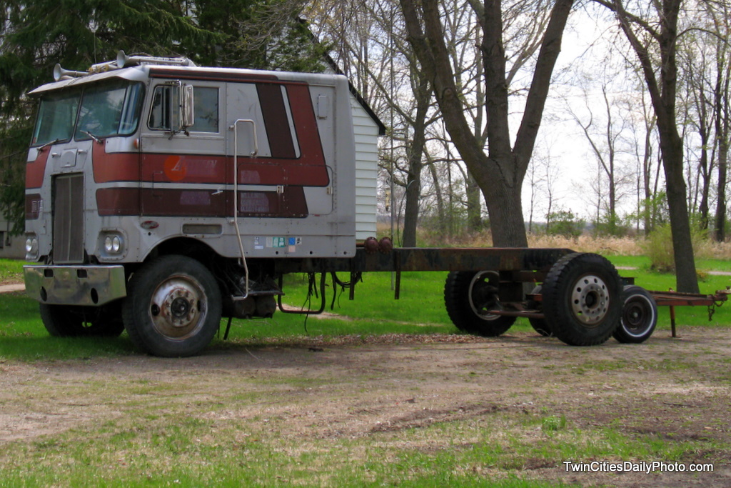 I found this creative semi cab on a very unbeaten path in Cottage Grove.