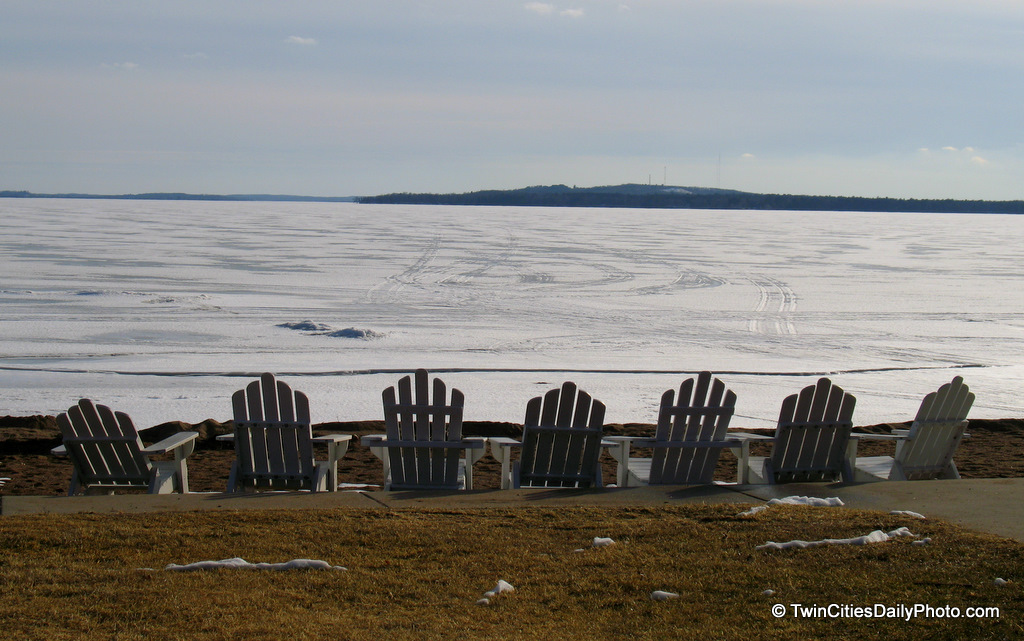 A good sign summer is almost here, I'm already starting to see the beach chairs out on our beaches, even though our lakes are still frozen. They put them out so you can watch the ice melt away on warm spring days.