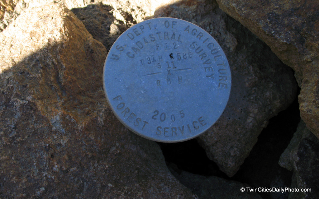 Well, I'm not 100% sure what this is or used for, but I would guess it is for measuring how far the mountains have moved? This mystery object is located in Nevada on the Ruby Mountains. We saw it and figured it was some geological survey marker, but in all reality, I have no idea what it is.