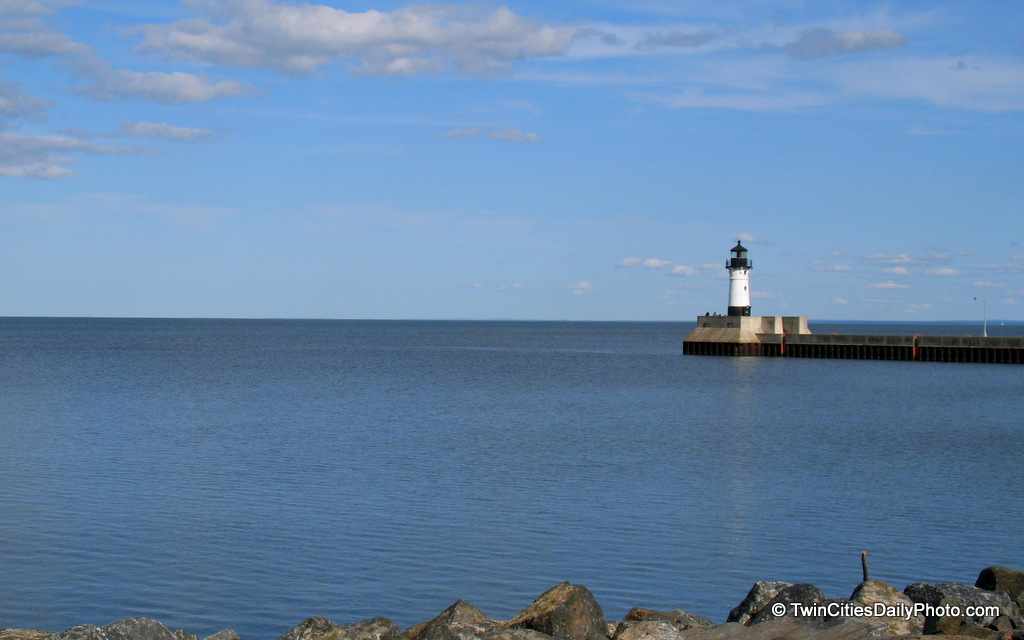 The entrance to the port in Duluth, Minnesota has this smaller lighthouse. Duluth is about a two and a half hour drive from  the Twin Cities area.