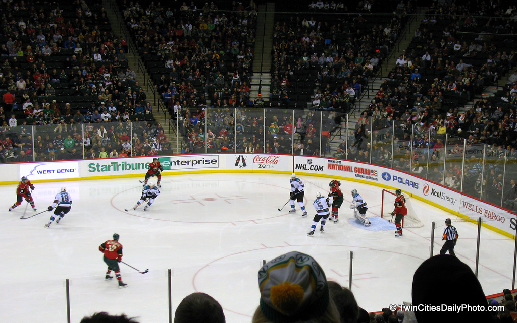 This one is a couple months old now, but it was from the Minnesota Wild versus the San Jose Sharks hockey game.
