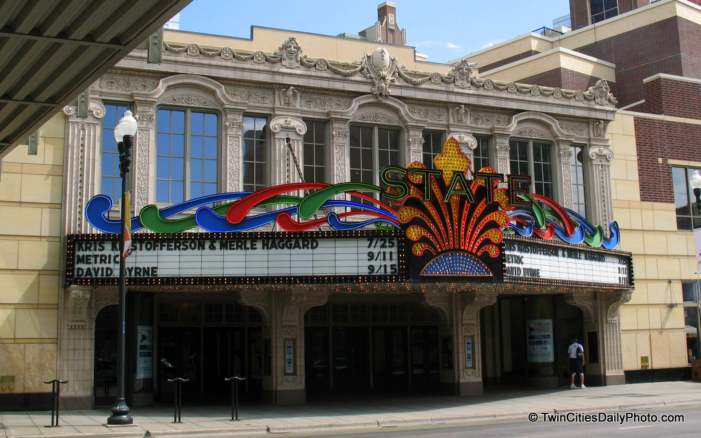 This is one of my favorite marquees in the Twin Cities. The State Theatre opened in 1921 and was one of the more elaborate theatres for it's time.